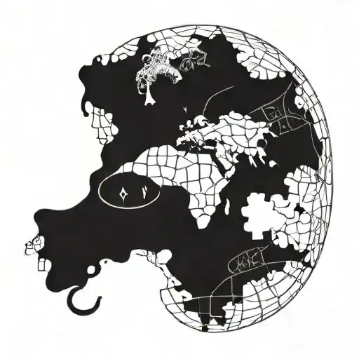 Incorporate A Basketball And A Map Into A Design Symbolizing Your Love For Travel And Coaching