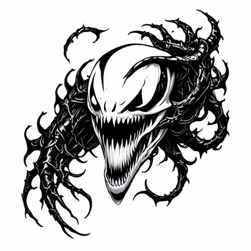 Venom Style Tattoo Sleeve
