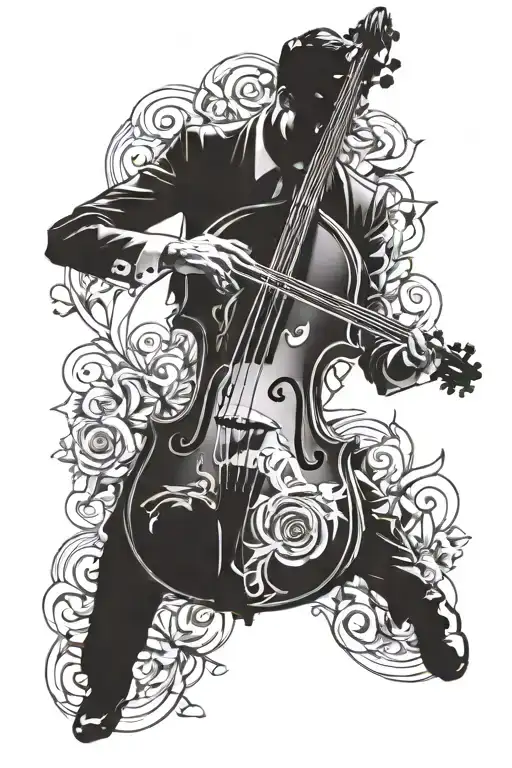 Half Double Bass Half Bass Guitar