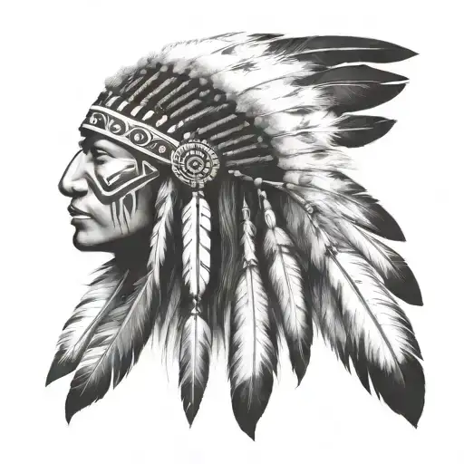 Beautiful American Indian Headdress