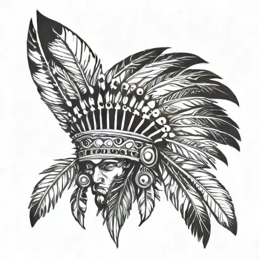 Indian Feathers Headdress