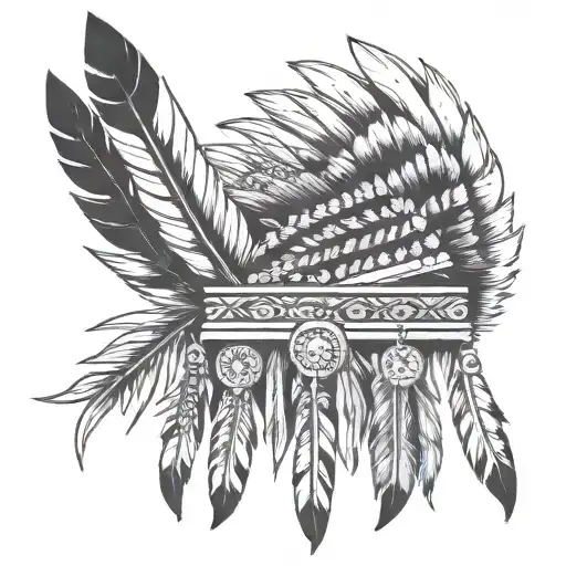 Indian Feathers Headdress
