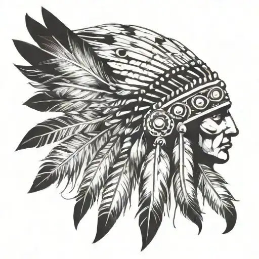 Indian Feathers Headdress
