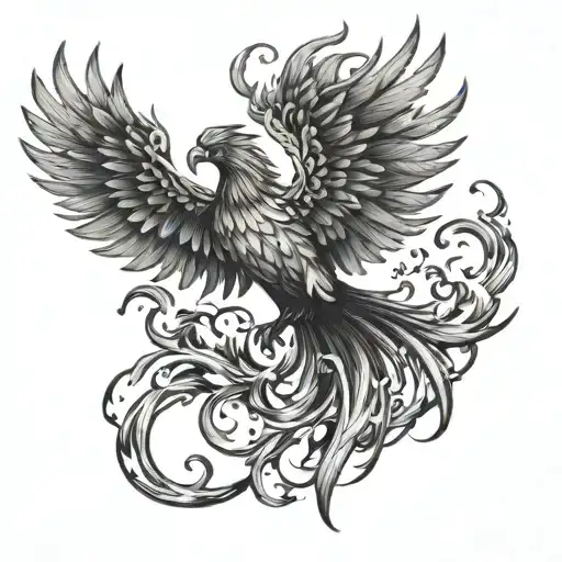 Phoenix Rising From The Ashes