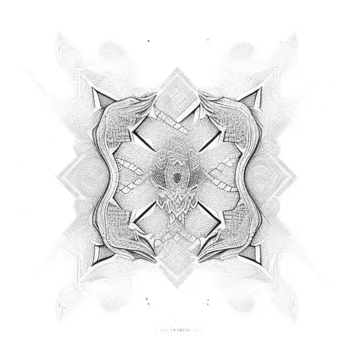 Abstract Pattern Back To Shoulder