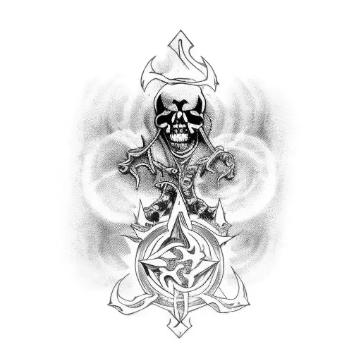 Tarot Death Card In Rider Waite Style