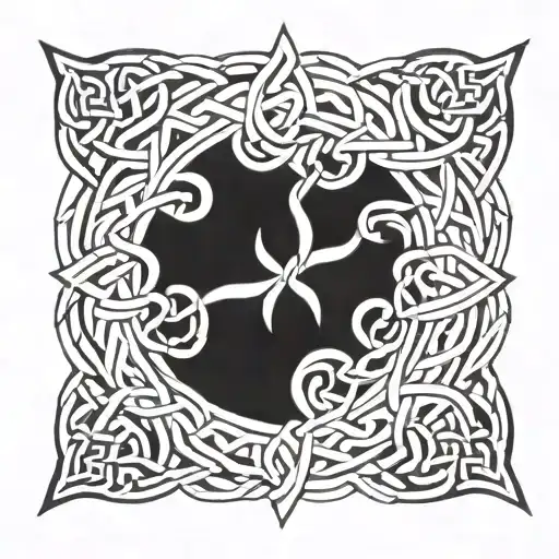 Celtic Knotwork Design Incorporating Viking Runes
