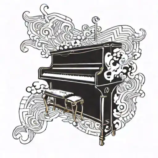 Broken Piano Keys Emitting Smoke