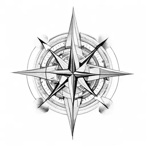 Compass With Trumpet