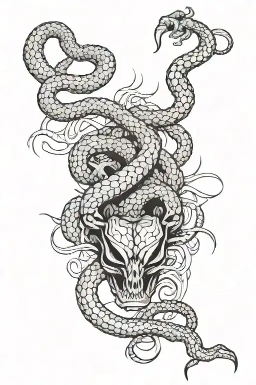 Snake And Spiders Crawling