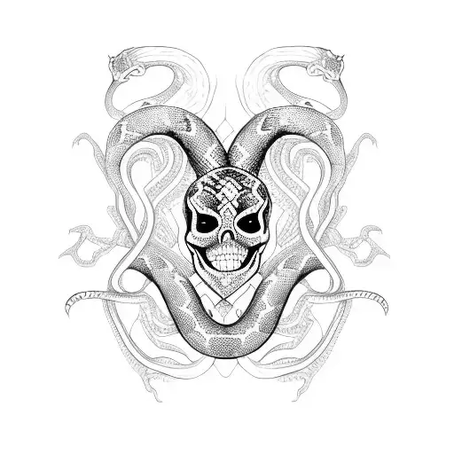 Detailed Snake Skeleton