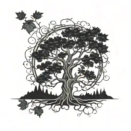 Two Family Tree Burning