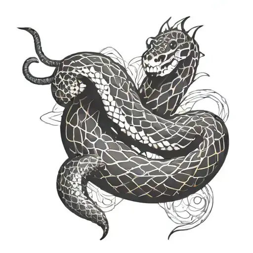 Black Mamba Snake Wrap Around