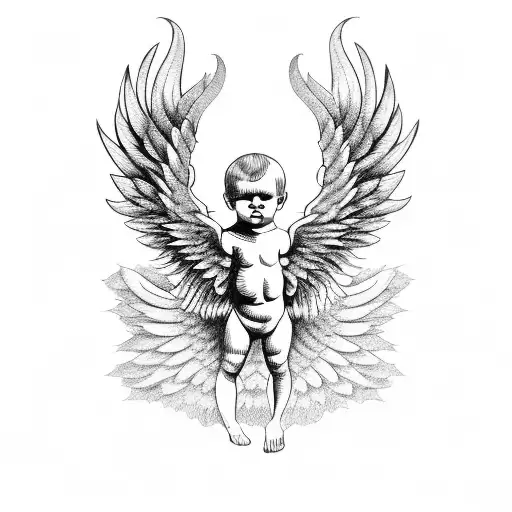Demonic Cherub With Wings