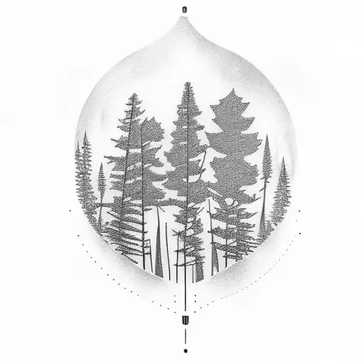 Forest Shades Half Sleeve