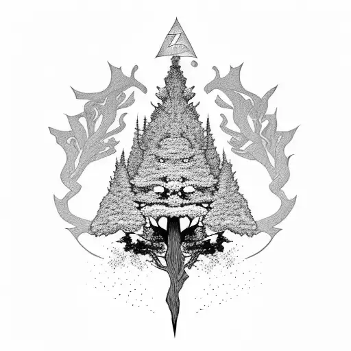 The White Tree Of Gondor As A Minimalist