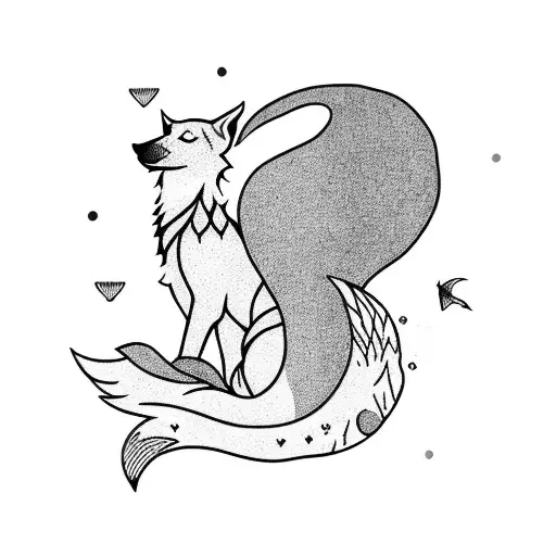 A Wolf And A Mermaid