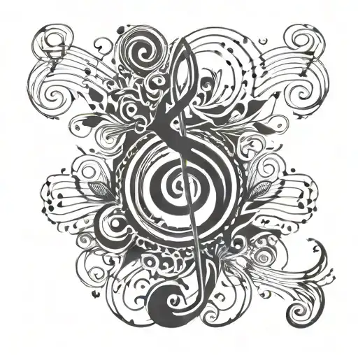 Music Symbols Around Forearm