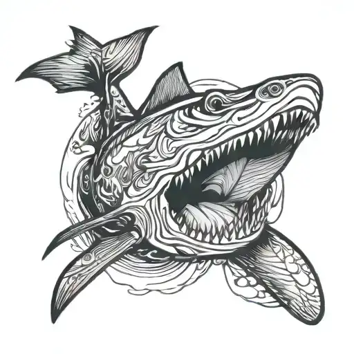 Nurse Shark Lying On Its Back