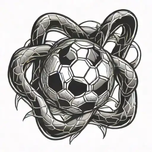 Soccer Ball Morphing Into A Traditional German Pretzel