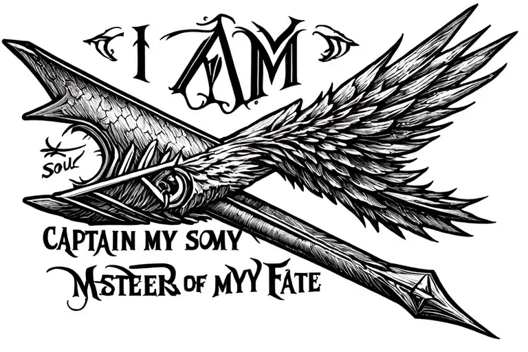 Invictus Arrow I Am Captain Of My Soul Master Of My Fate