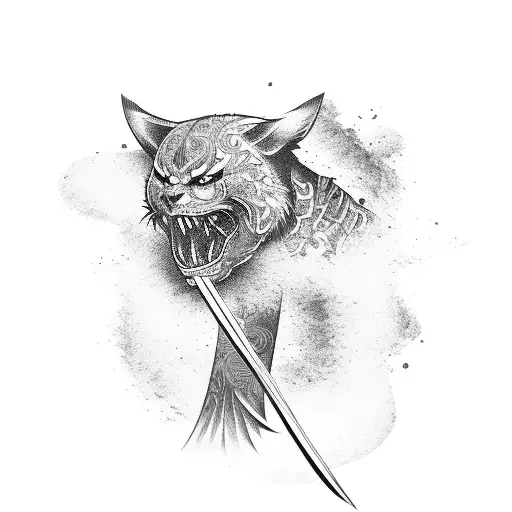 Katana Against Brush