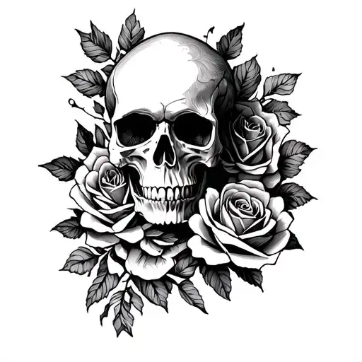 Skull And Roses