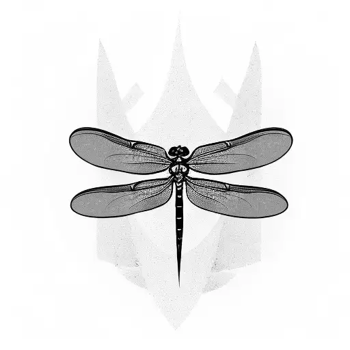 May 26Th Date With A Dragonfly Black And White Simple Design