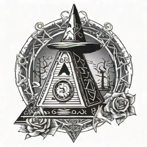 Bill Cipher From Gravity Falls In Gothic Realism Style And