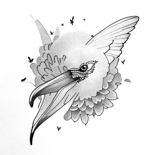 Lavender Raven With Butterflies