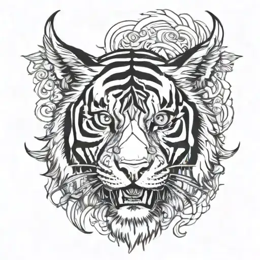 Tiger Horns Full Face