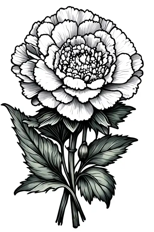 Carnation Bouquet With Snow Drop Flower For Men