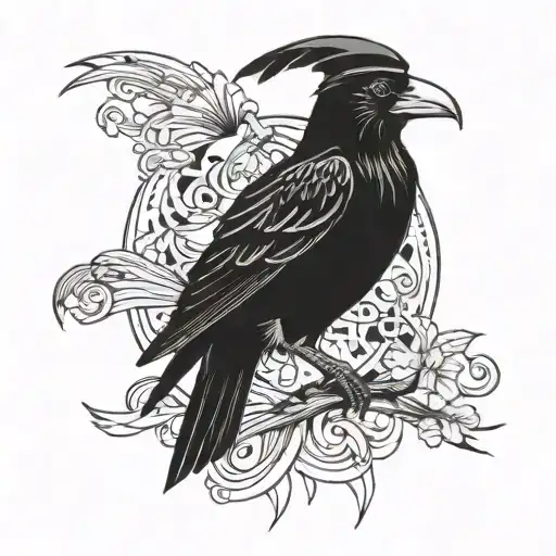 The Spirit Of Bad Luck Wich Is A Crow That Turns Into A Human Wearing Taxido And A Topper Hat