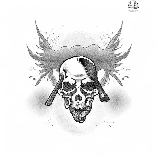 Grim Reaper With 2 Dogs