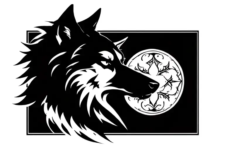 Fenris Wolf Silhouette