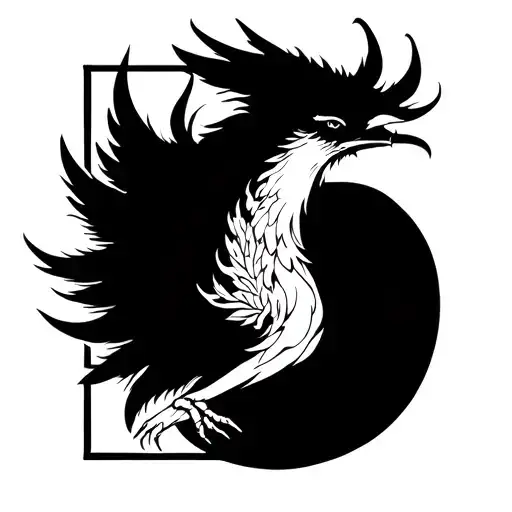 Phoenix With Lettering