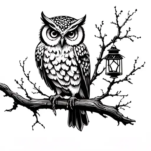 Owl And Lantern