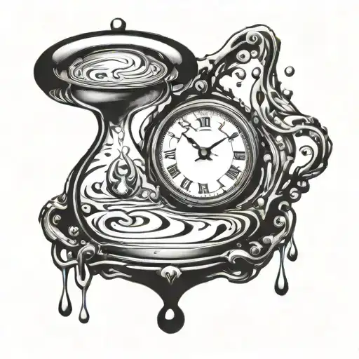 Dali Style Water Drop Clock