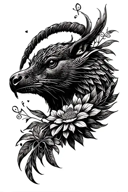 A Tattoo The Resembels Love For Music And Wildlife