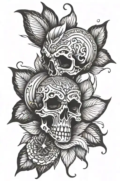 Creative Tattoo Design Combining