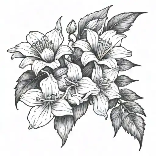 Larkspur And Daisy Flowers