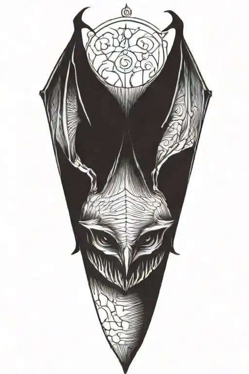 Bat Hanging Upside Down