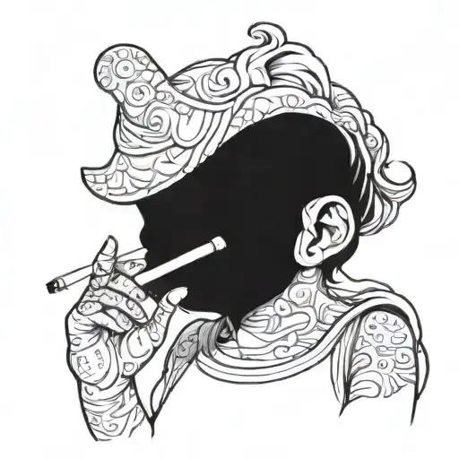 Baby Smoking A Cigarette