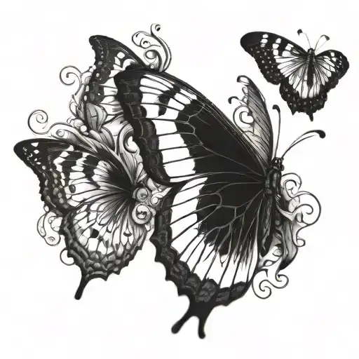 Semicolon And Butterfly