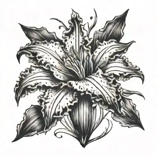 A Cosmic Gladiolus Flower Blooming With Strength And Beauty