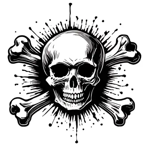 Death Skull With Crossbones