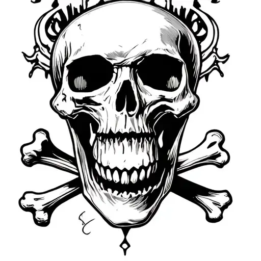 Death Skull With Crossbones