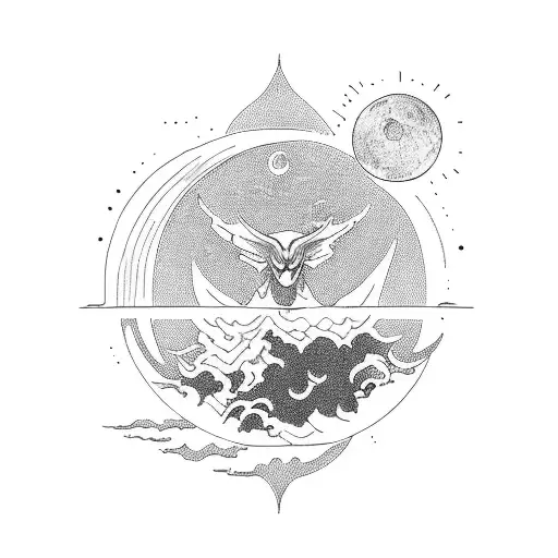 God Holding The Moon