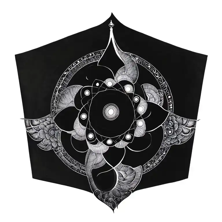 A Spiral Of The 7 Chakras Radiating Light