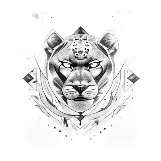 Panther With Dark Energy Radiating From The Body